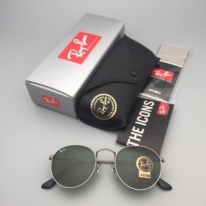 RB3447 029 Gunmetal Sunglasses Ray-Ban Dark Green